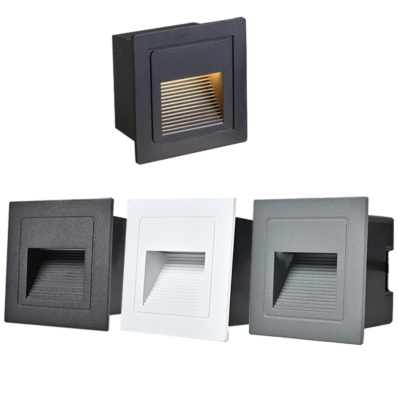 Outdoor Lighting Recessed - LED Step Stair Lights Outdoor Footlight