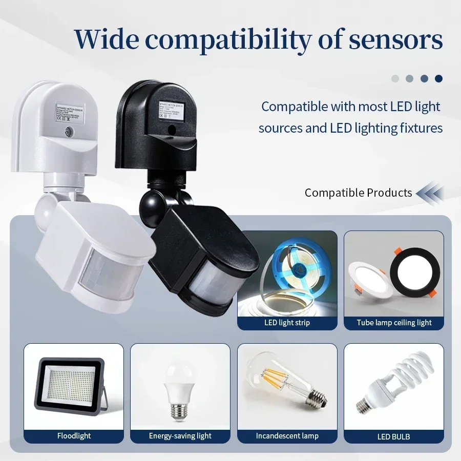 Motion Sensor Outdoor - 100-240V 12V PIR Motion Sensor Automatic