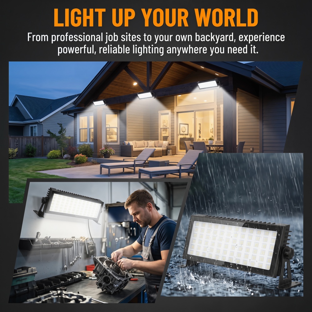 LED Shop Lights, 144W 12000LM  - Outdoor Lighting No Outlet 리뷰 및 가격