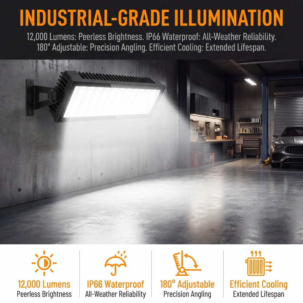 LED Shop Lights, 144W 12000LM  - Outdoor Lighting No Outlet 리뷰 및 가격