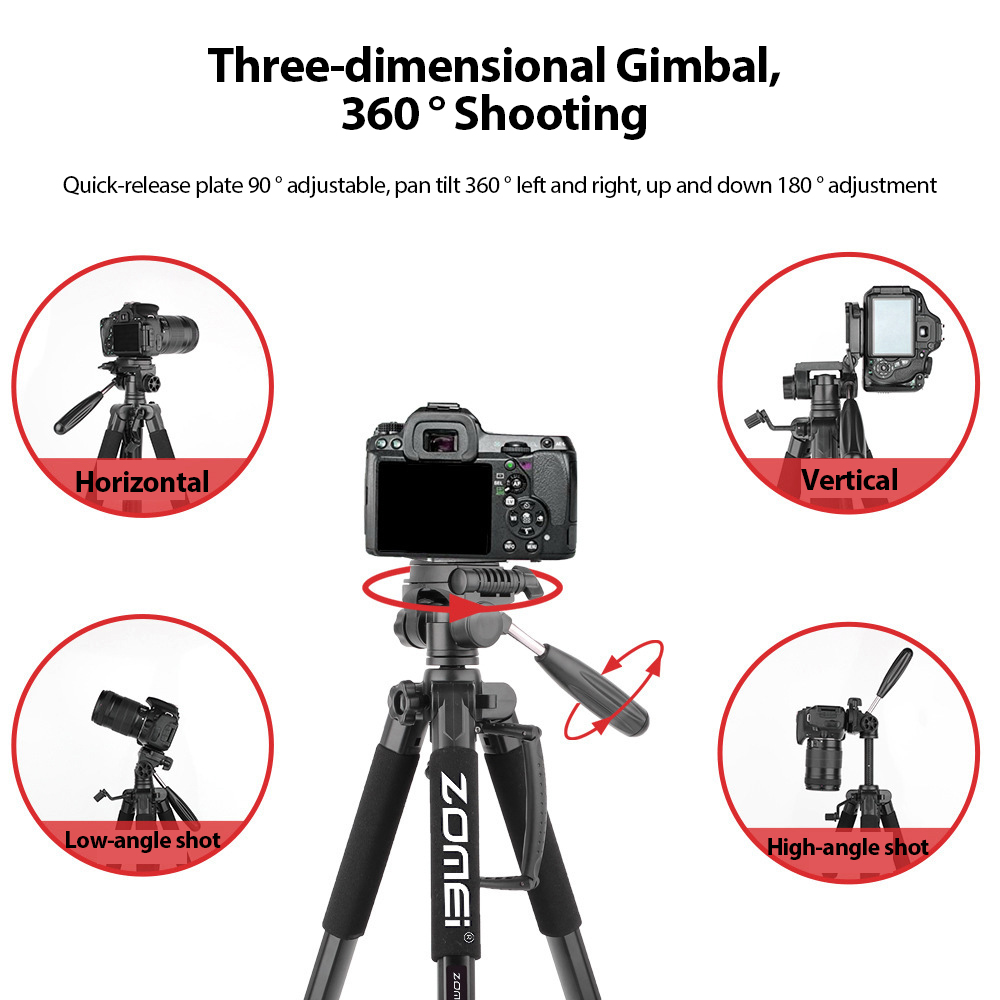 ZOMEI Q188 Photography Tripod  - Outdoor Lighting Video Shooting 리뷰 및 가격