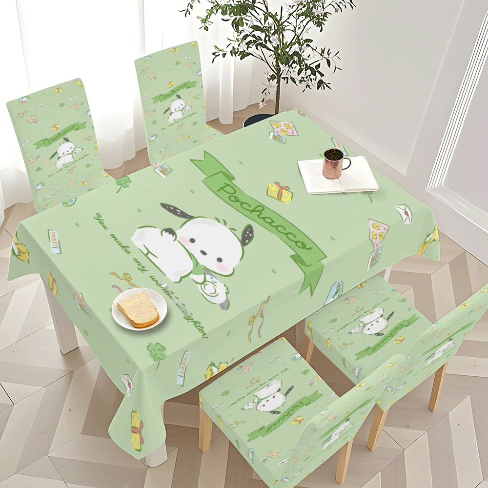 Light Green Pochacco Tableclot - Outdoor Lighting Japan 리뷰 및 가격