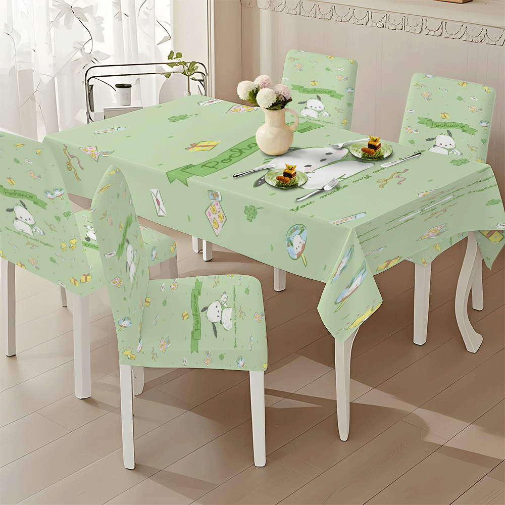 Light Green Pochacco Tableclot - Outdoor Lighting Japan 리뷰 및 가격