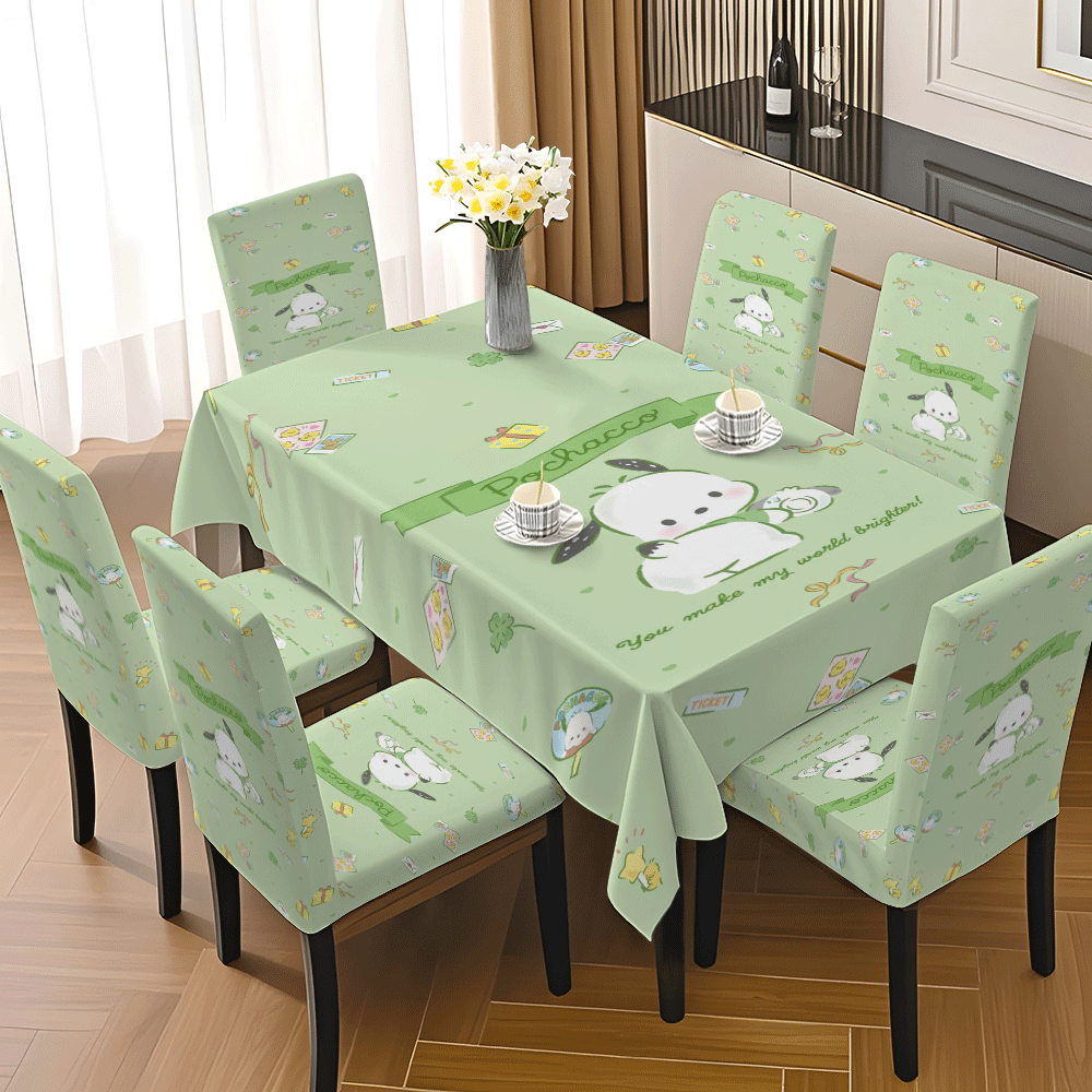 Light Green Pochacco Tableclot - Outdoor Lighting Japan 리뷰 및 가격