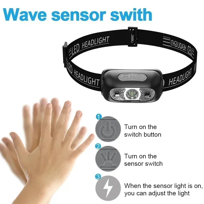 Strong Light Headlamp Portable - Motion Sensor Outdoor 리뷰 및 가격