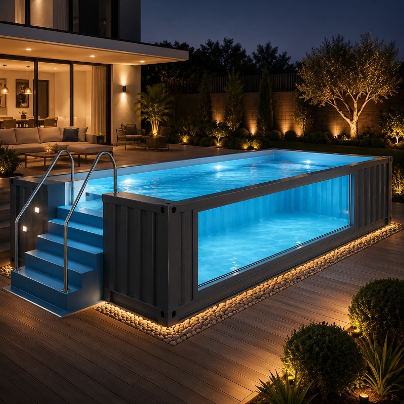 Container Pool Shipping Contai - Outdoor Lighting No Outlet 리뷰 및 가격