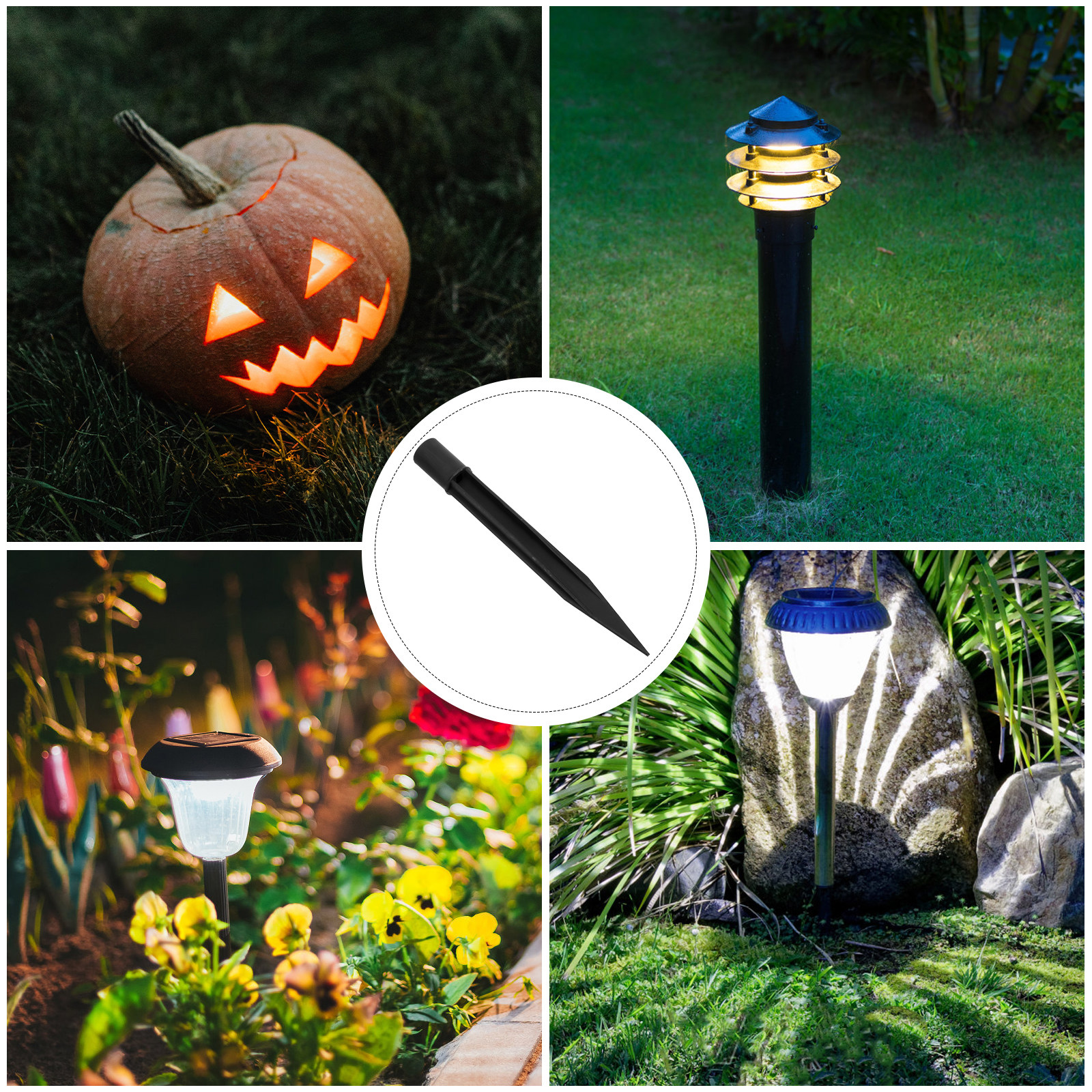 8Pcs Lawn Light Stake Plastic  - Landscape Spike Light 리뷰 및 가격