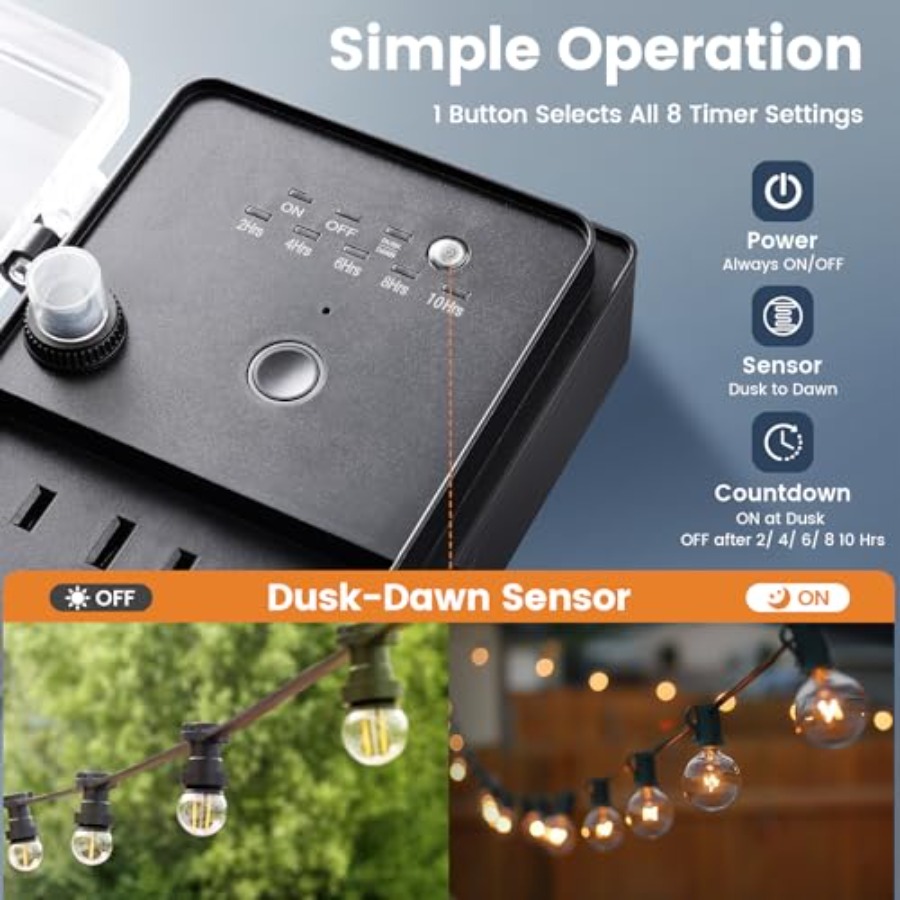 Outdoor Power Stake Dusk to Da - Outdoor Lighting No Outlet 리뷰 및 가격