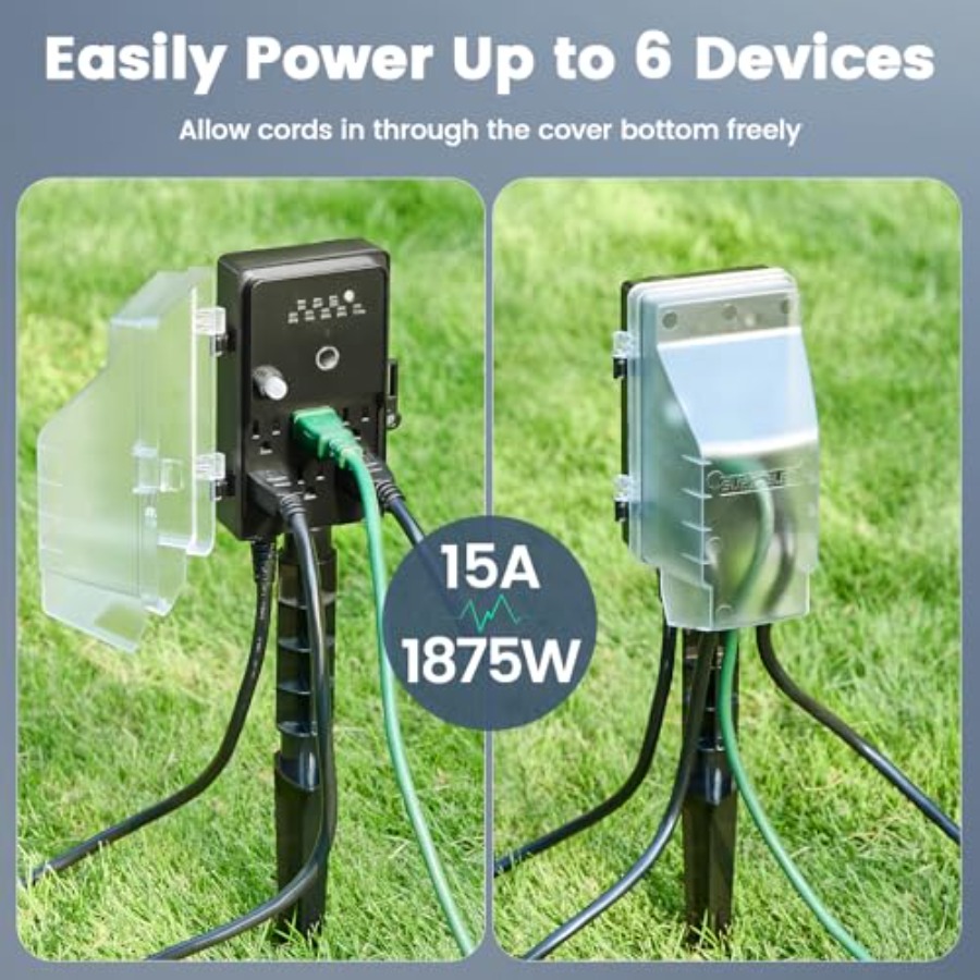 Outdoor Power Stake Dusk to Da - Outdoor Lighting No Outlet 리뷰 및 가격