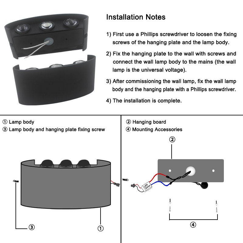 2W 4W 6W 8W 10W 12W  LED Wall  - Outdoor Lighting Amazon 리뷰 및 가격