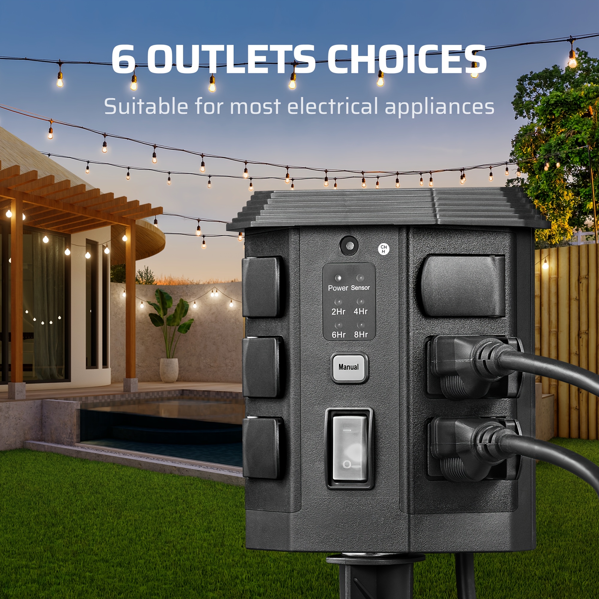 Outdoor Power Stake Timer, Out - Outdoor Lighting No Outlet 리뷰 및 가격