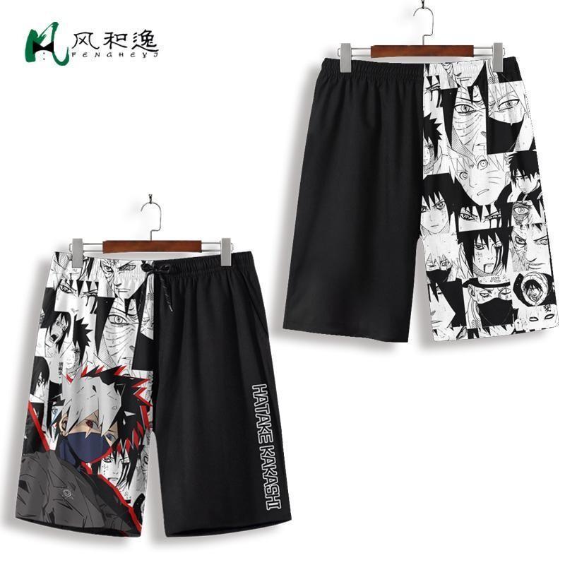 Naruto Anime Shorts Men's Casu - Outdoor Lighting Japan 리뷰 및 가격