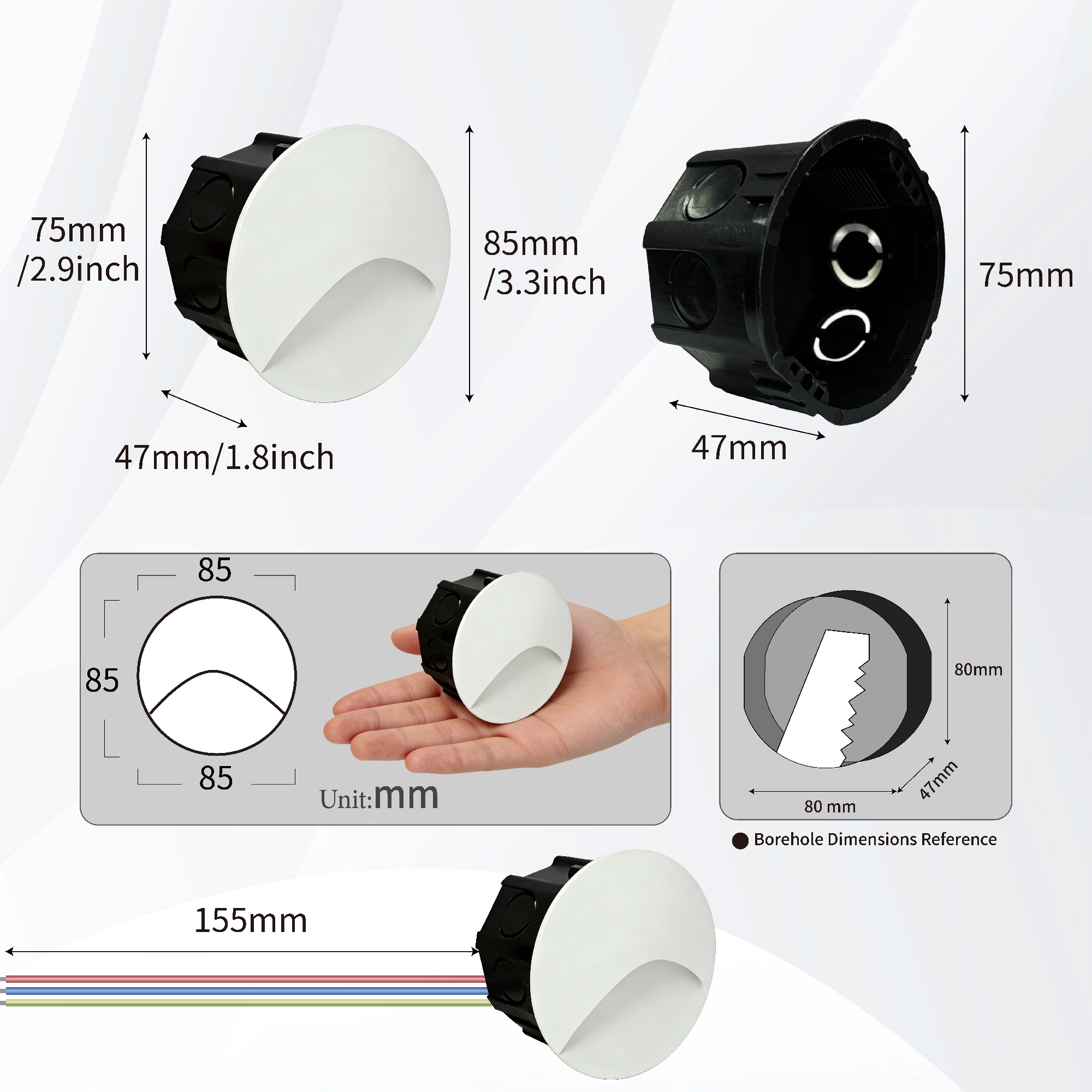Led Stair Light Step Lights 3W - Outdoor Lighting Recessed 리뷰 및 가격