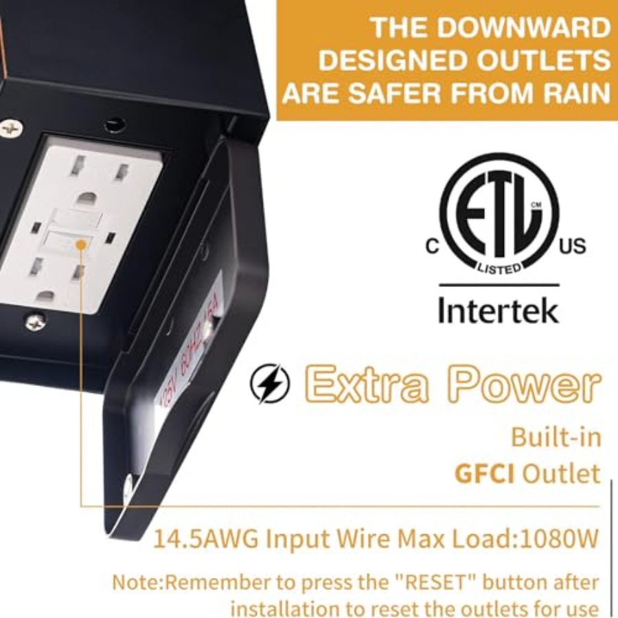Porch Lights with GFCI Outlet, - Outdoor Lighting No Outlet 리뷰 및 가격