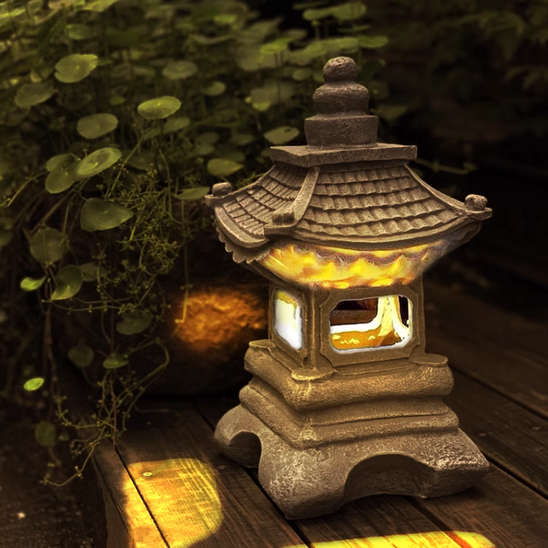 Garden Solar LED Pagoda Lanter - Outdoor Lighting Japan 리뷰 및 가격