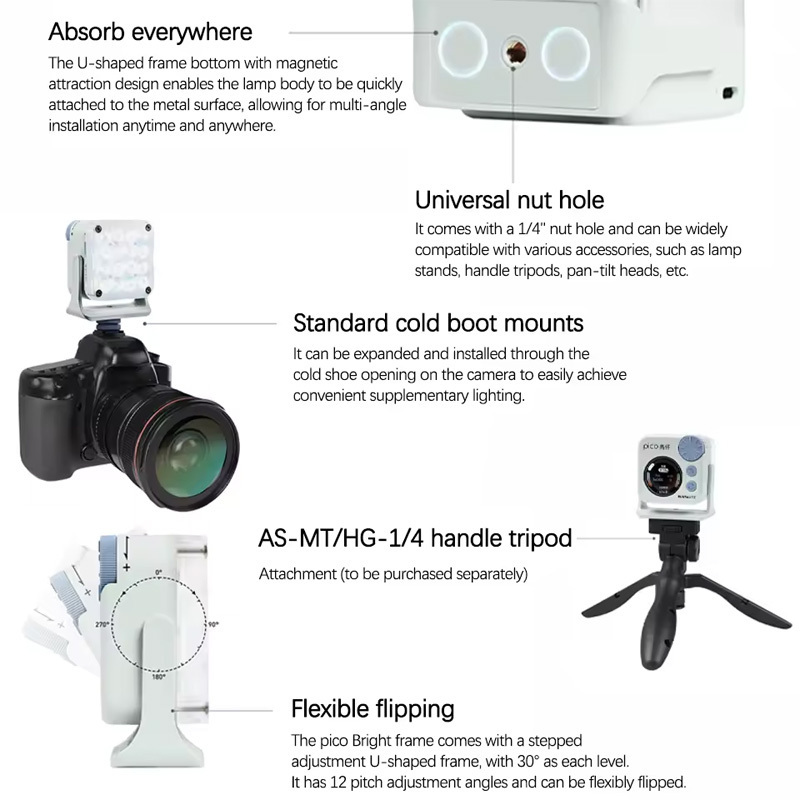 Nanlite pico Full-color Magnet - Outdoor Lighting Video Shooting 리뷰 및 가격