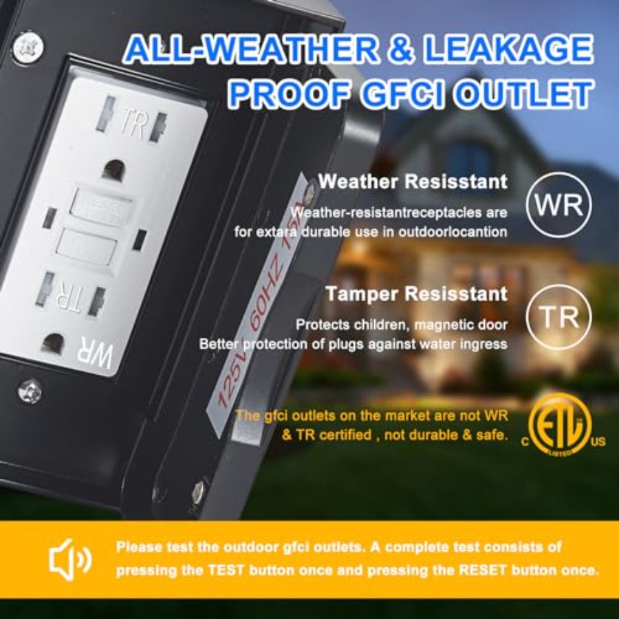 Porch Light with GFCI Outlet D - Outdoor Lighting No Outlet 리뷰 및 가격