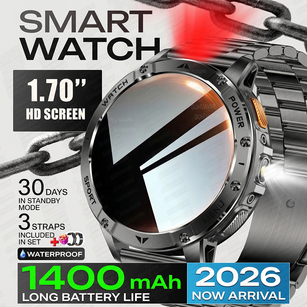 2026 Military Smart Watch Men  - Outdoor Lighting Japanese 리뷰 및 가격