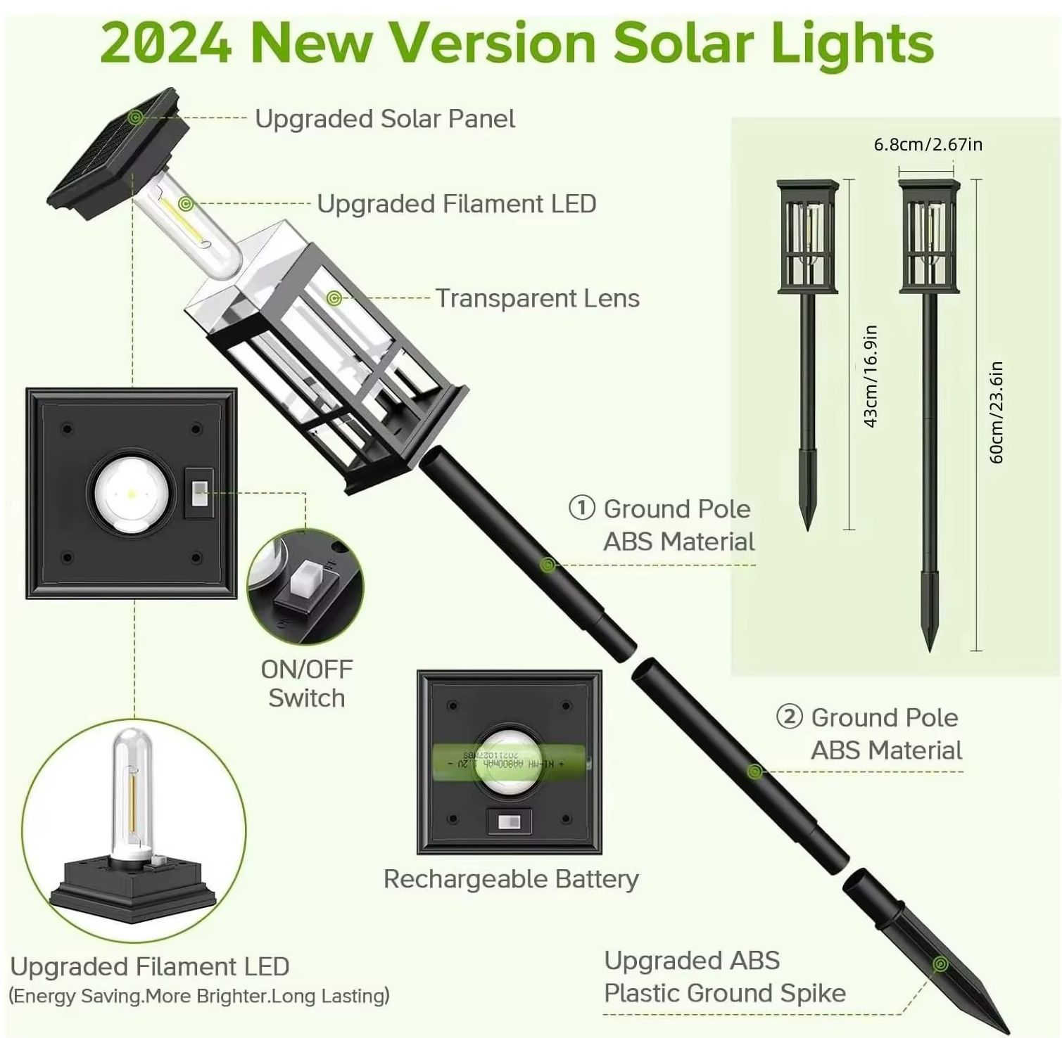 Solar Pathway Light Outdoor So - Landscape Spike Light 리뷰 및 가격