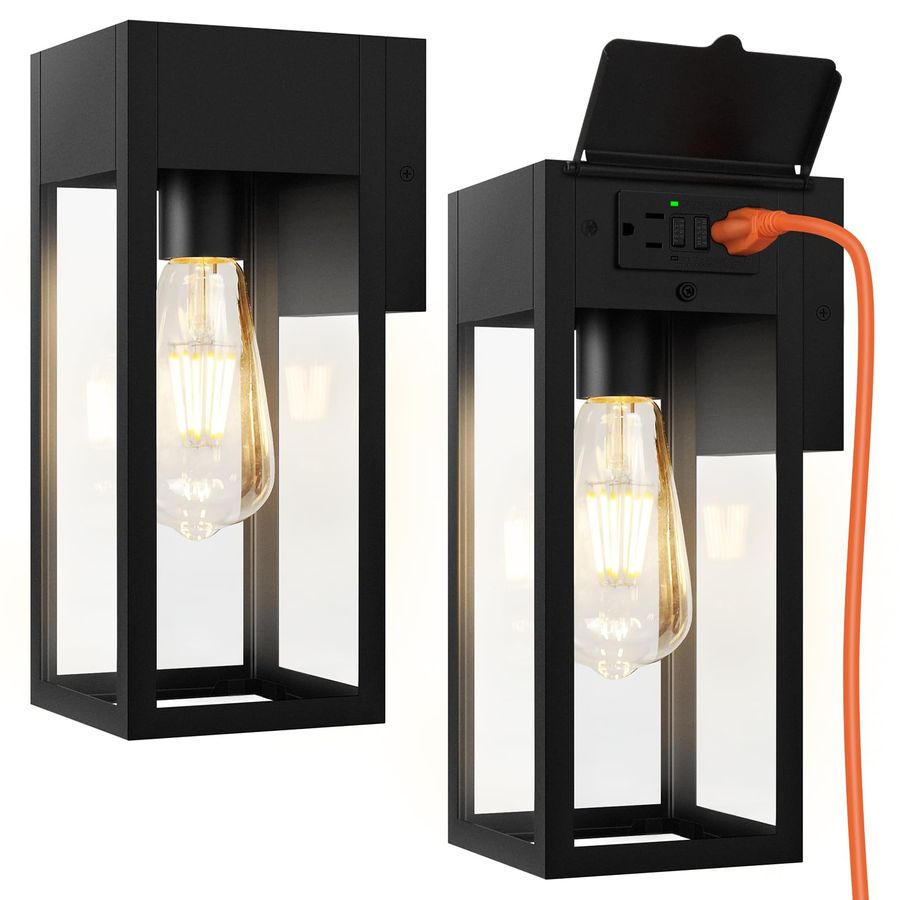 Pack Porch Lights Outdoor Wall - Outdoor Lighting No Outlet 리뷰 및 가격