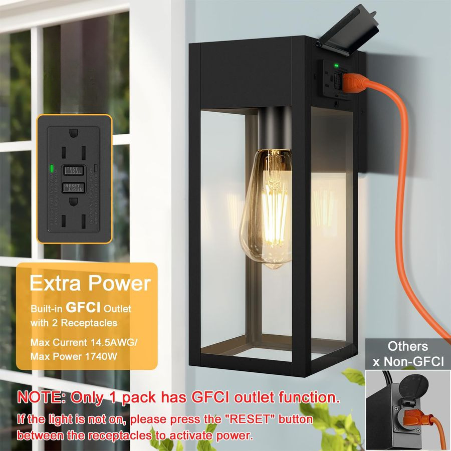 Pack Porch Lights Outdoor Wall - Outdoor Lighting No Outlet 리뷰 및 가격