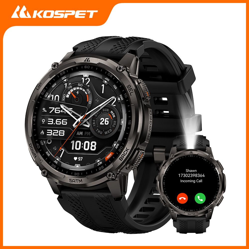 KOSPET TANK T4C Smartwatch Men - Outdoor Lighting Japanese 리뷰 및 가격