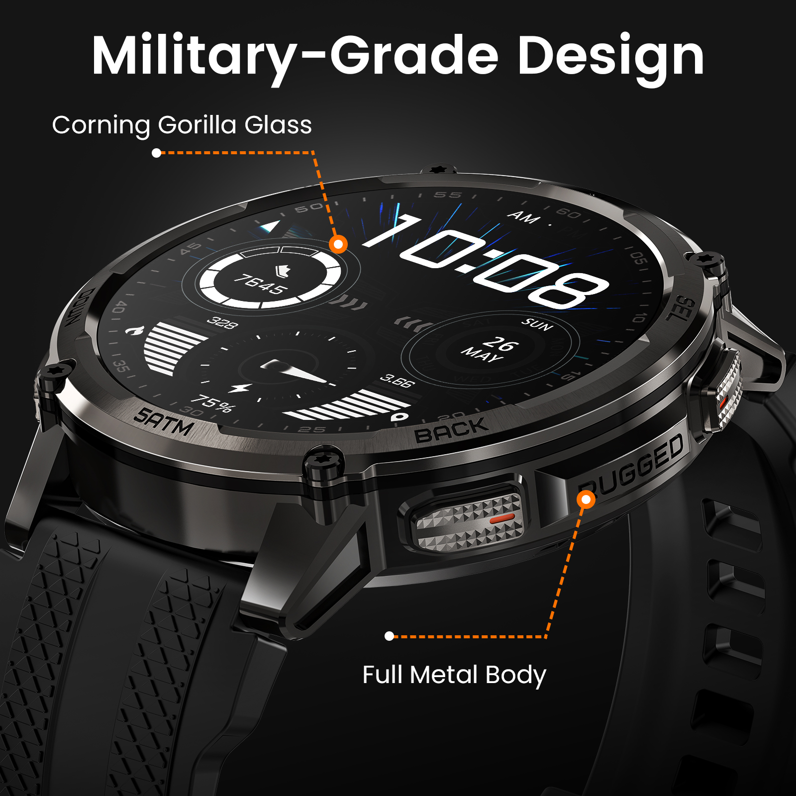 KOSPET TANK T4C Smartwatch Men - Outdoor Lighting Japanese 리뷰 및 가격