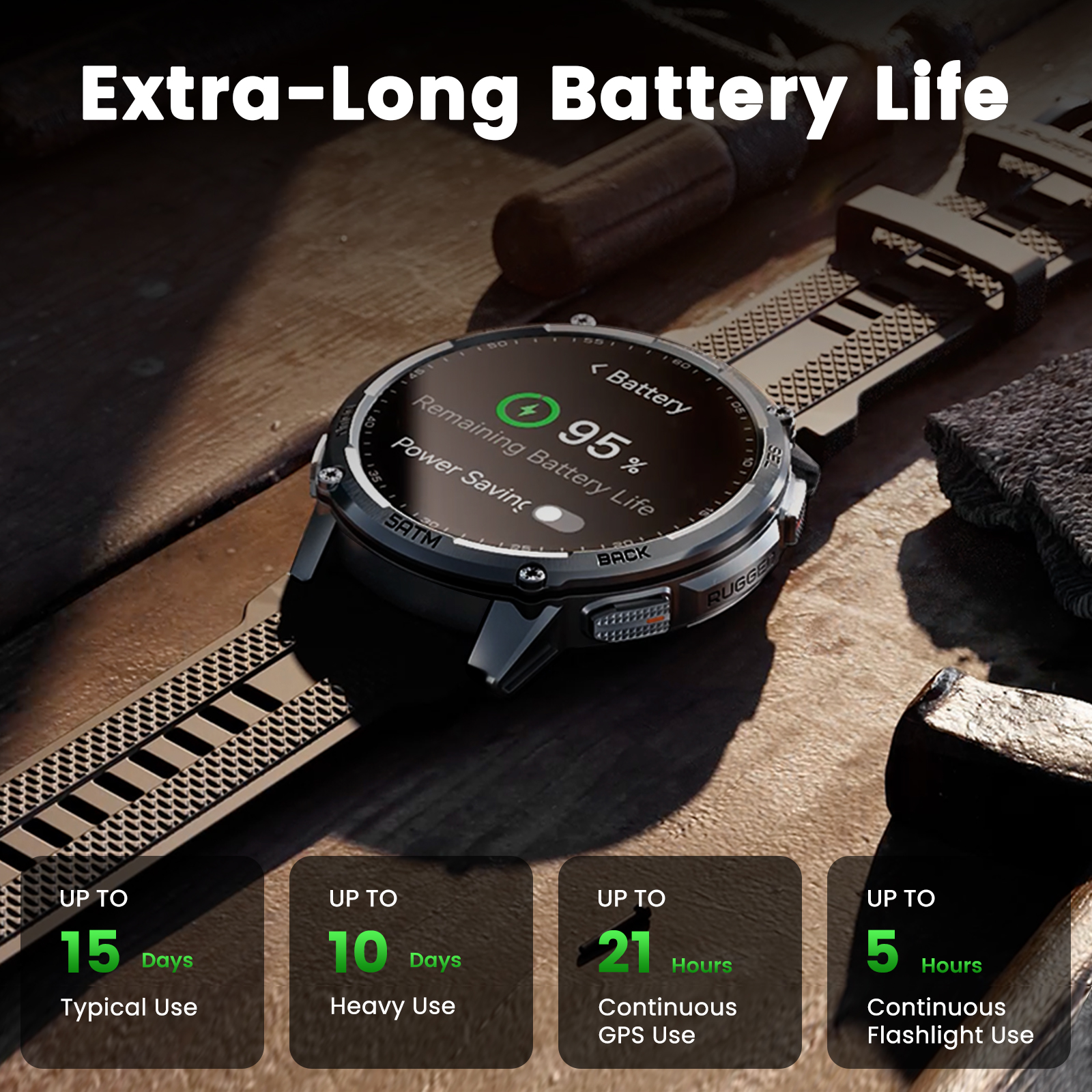 KOSPET TANK T4C Smartwatch Men - Outdoor Lighting Japanese 리뷰 및 가격