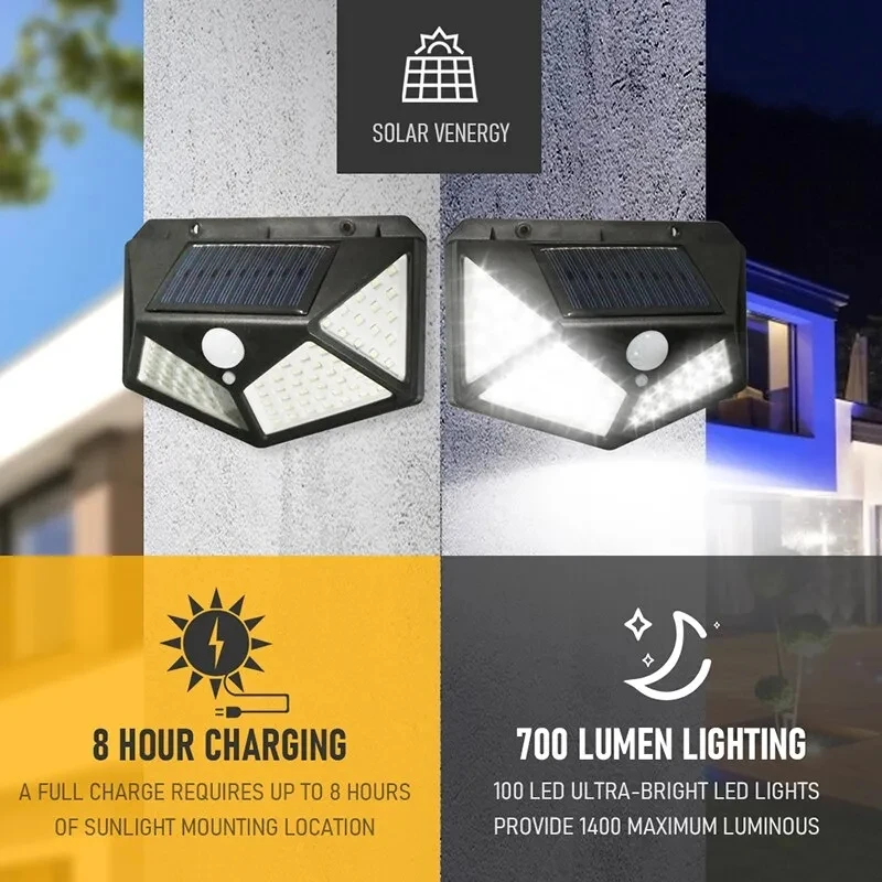 100Led Multifunctional Solar L - Motion Sensor Outdoor 리뷰 및 가격