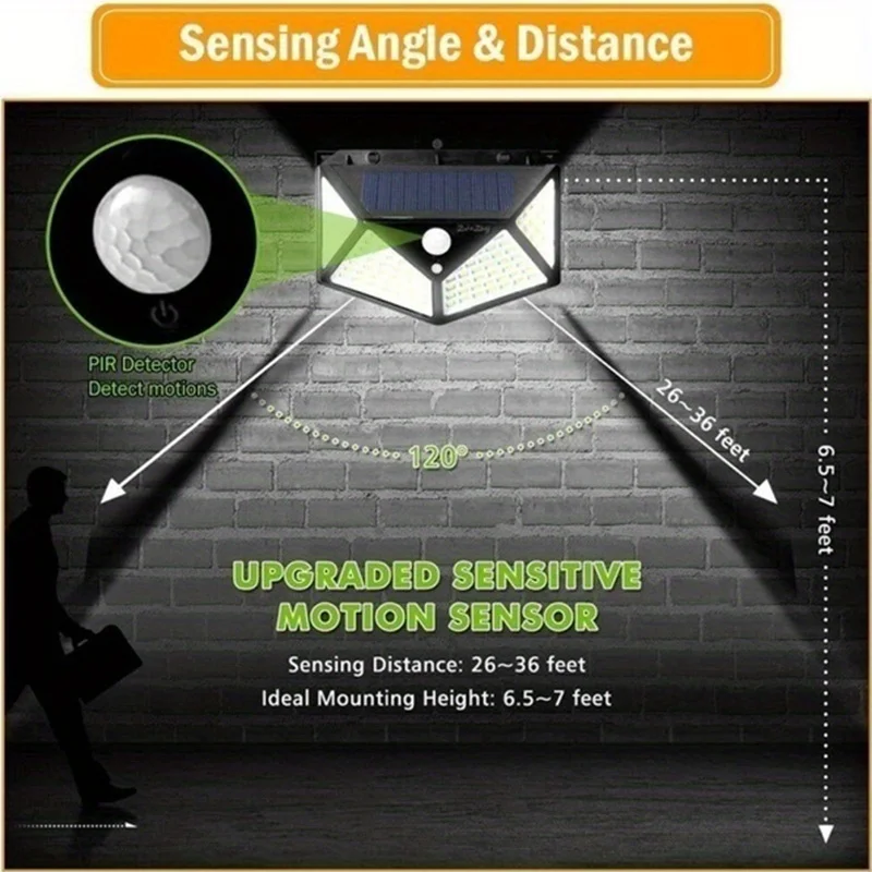 100Led Multifunctional Solar L - Motion Sensor Outdoor 리뷰 및 가격