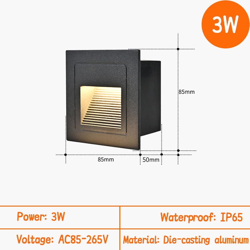 LED Stair Light Wall Lamp 3W I - Outdoor Lighting Recessed 리뷰 및 가격