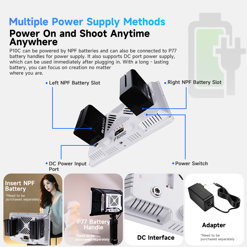 P100C Lightweight 100W Full-Co - Outdoor Lighting Video Shooting 리뷰 및 가격