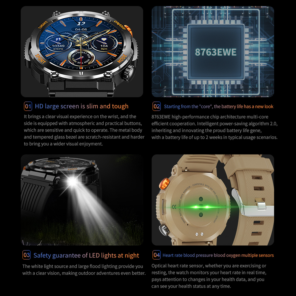 HT17 Smart Watch Men Women Dig - Outdoor Lighting Japanese 리뷰 및 가격