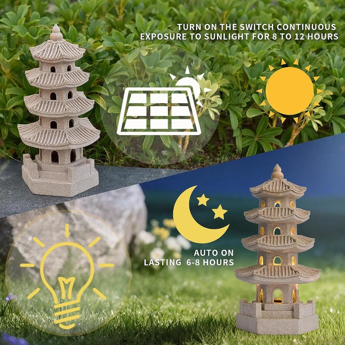 Solar Garden Lights Outdoor La - Outdoor Lighting Japanese 리뷰 및 가격