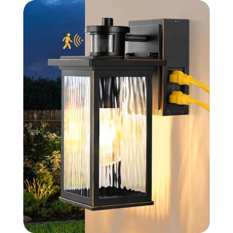 Outdoor Wall Light with GFCI O - Outdoor Lighting No Outlet 리뷰 및 가격