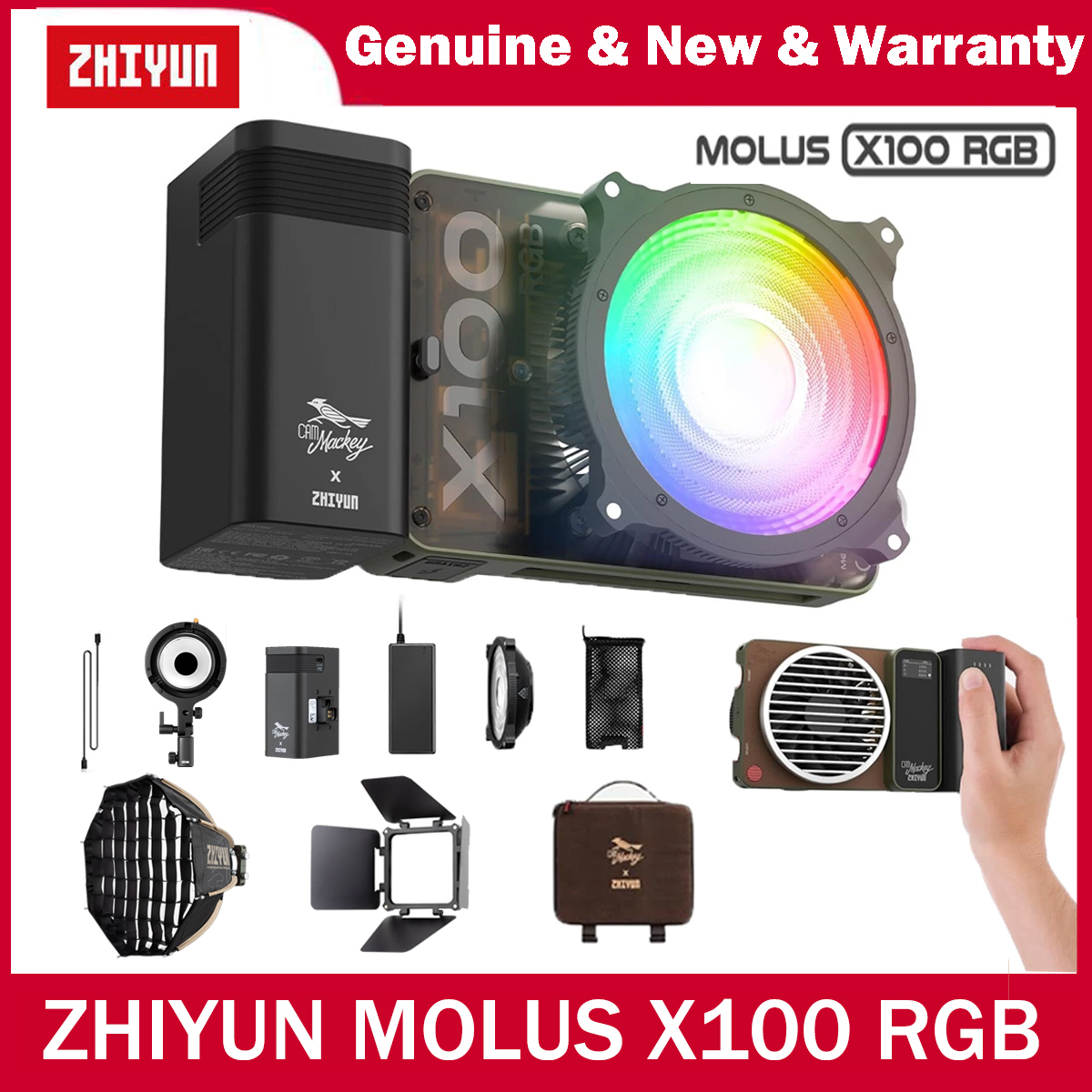 ZHIYUN MOLUS X100 RGB LED Ligh - Outdoor Lighting Video Shooting 리뷰 및 가격