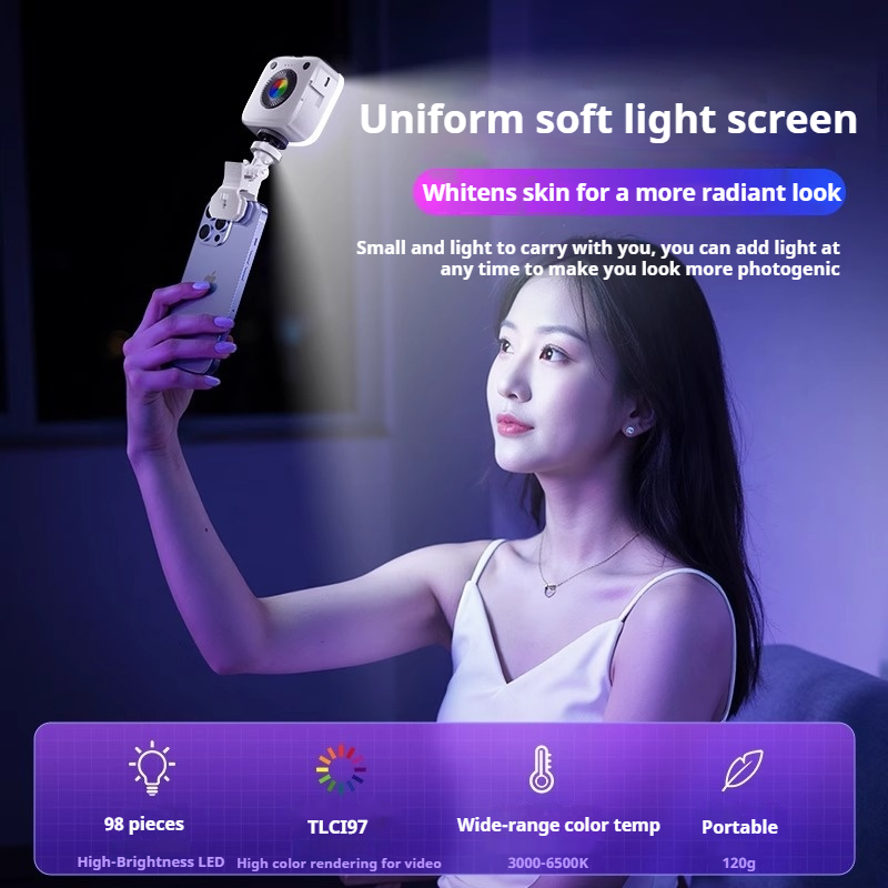 Mini RGB LED Video Fill Light  - Outdoor Lighting Video Shooting 리뷰 및 가격