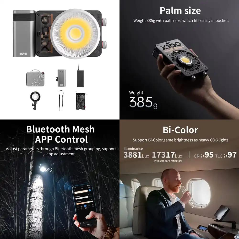 Zhiyun Molus X100 Combo 100W B - Outdoor Lighting Video Shooting 리뷰 및 가격