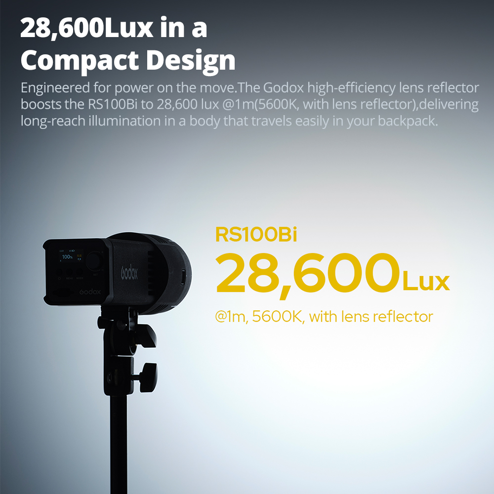 GODOX RS100Bi 28600Lux Bi-colo - Outdoor Lighting Video Shooting 리뷰 및 가격